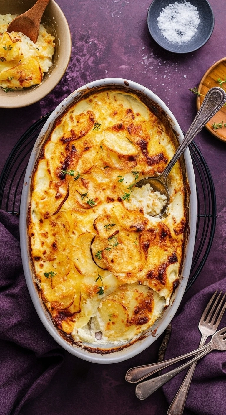 Gratin dauphinois à l’Airfryer fondant et doré