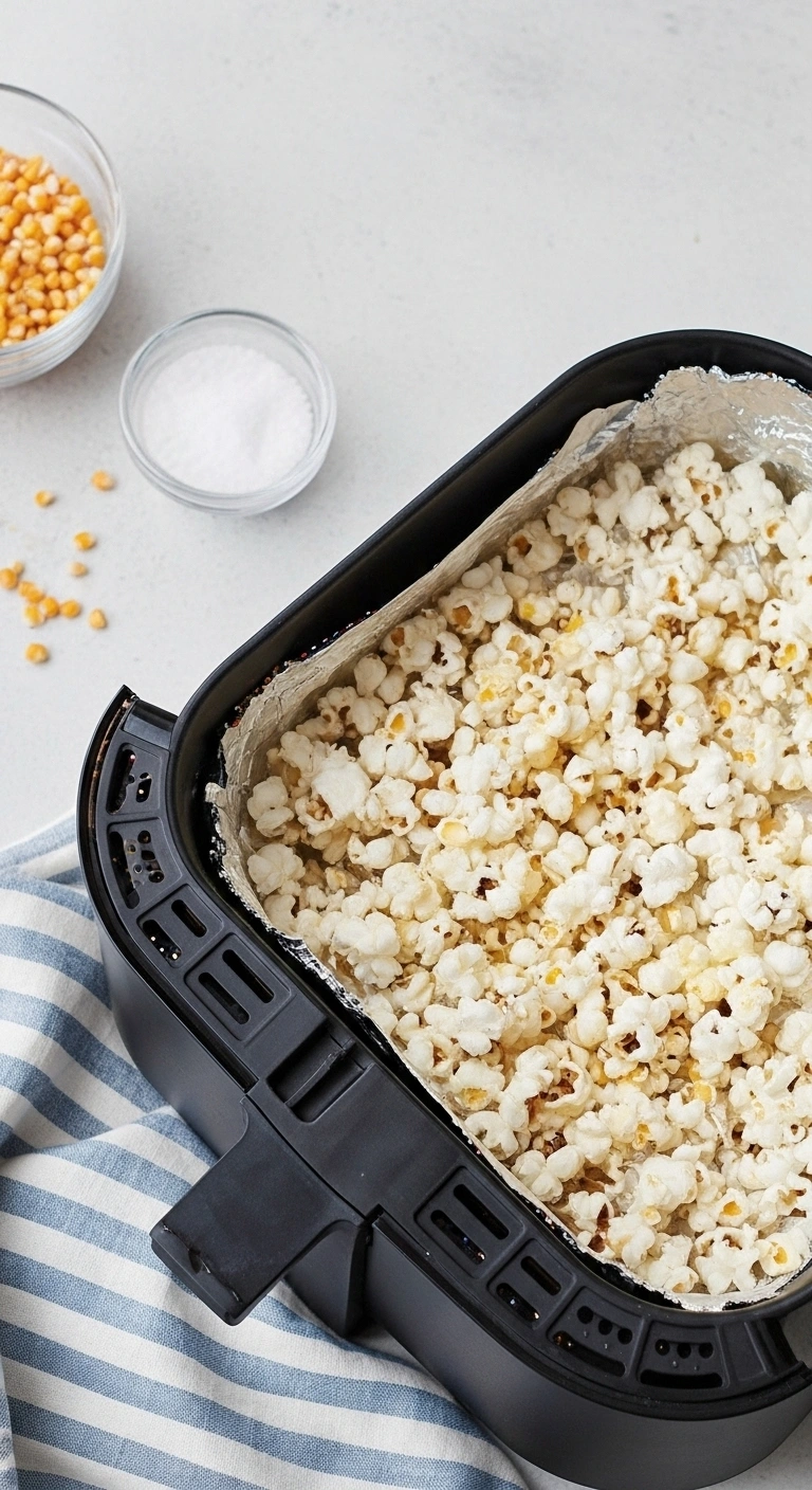 Recette Popcorn au Air Fryer moelleux et croustillant