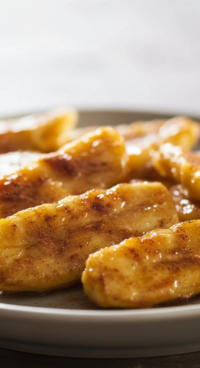 Recette banane caramélisée au air fryer