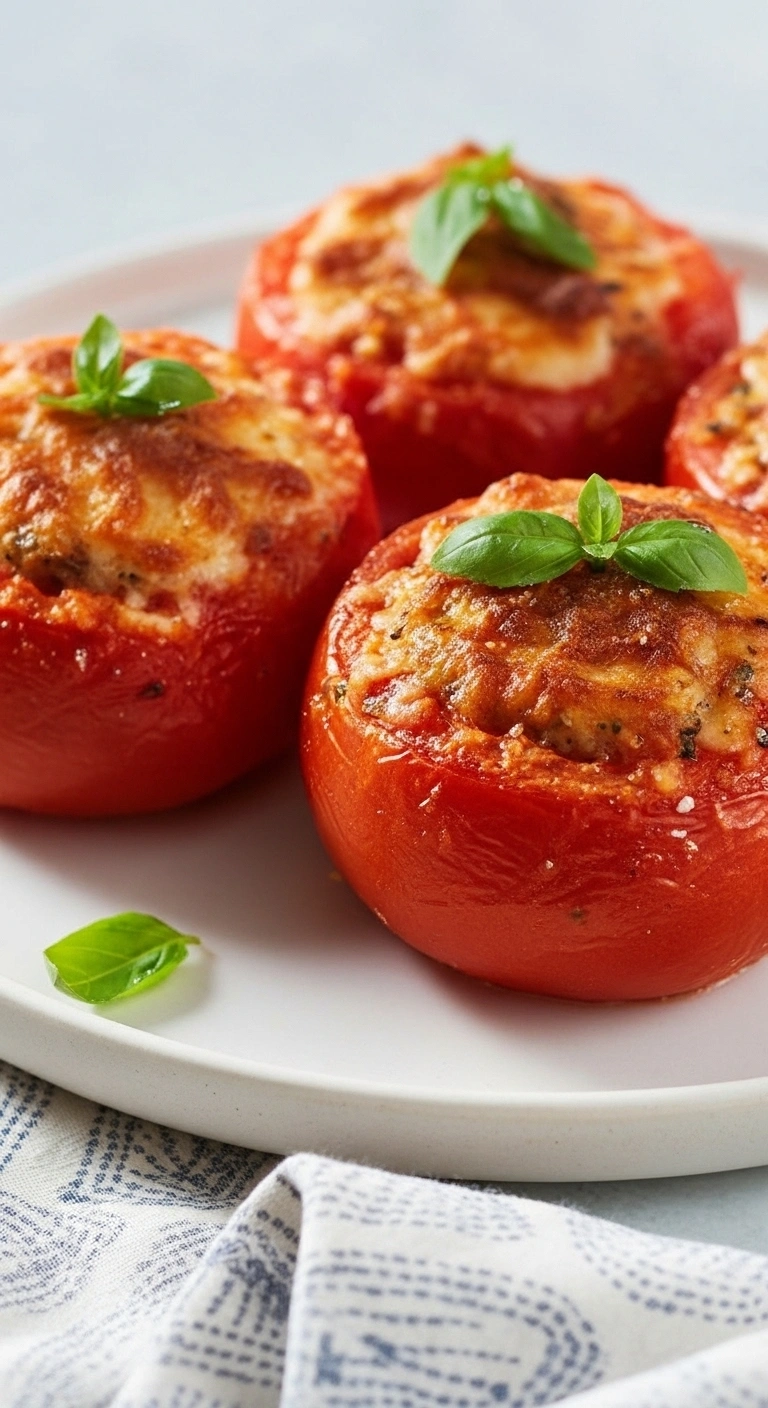 Tomates Farcies au Airfryer : Recette Facile (Mozzarella)