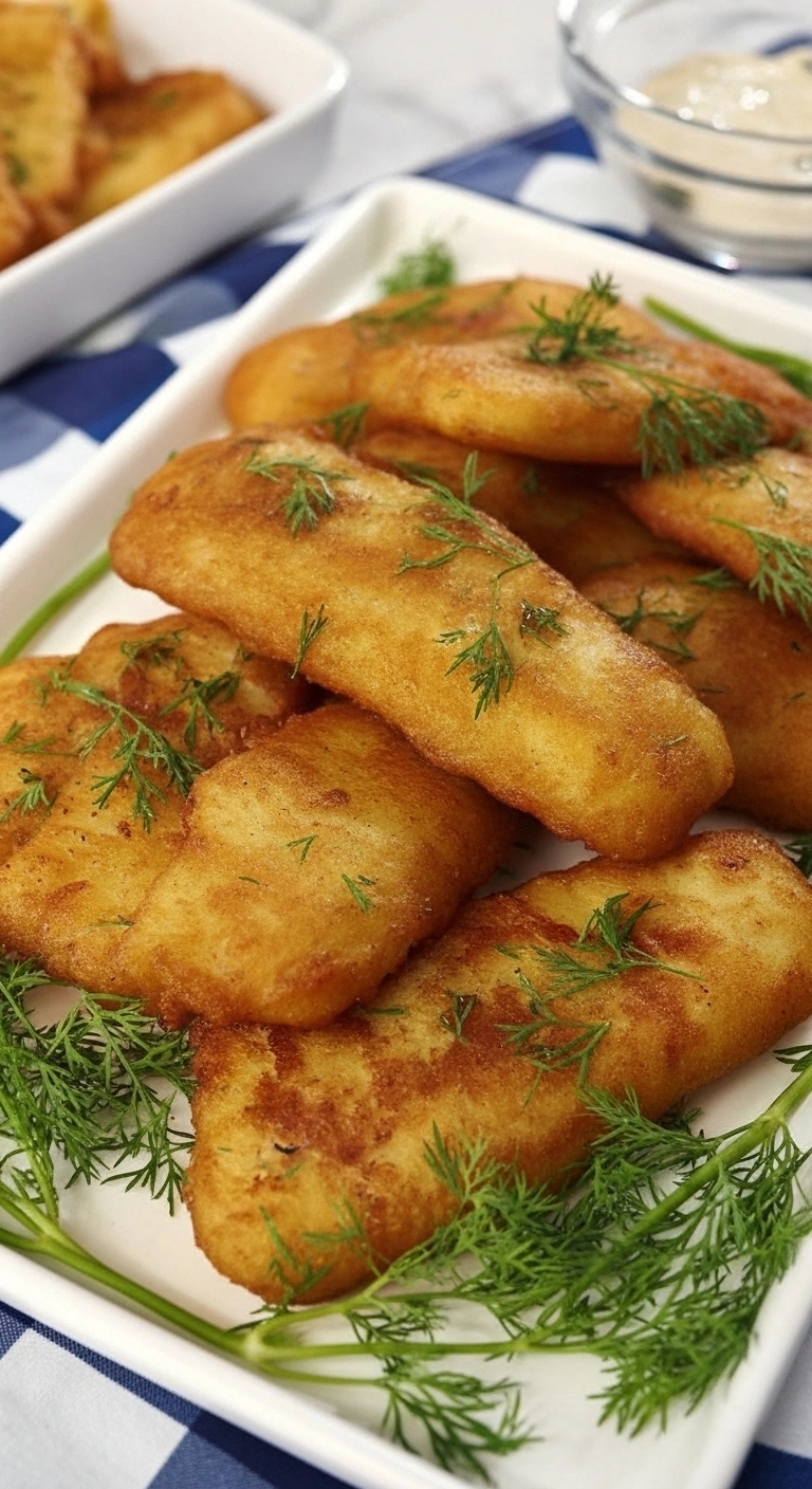 Poisson pané surgelé au Air Fryer croustillant