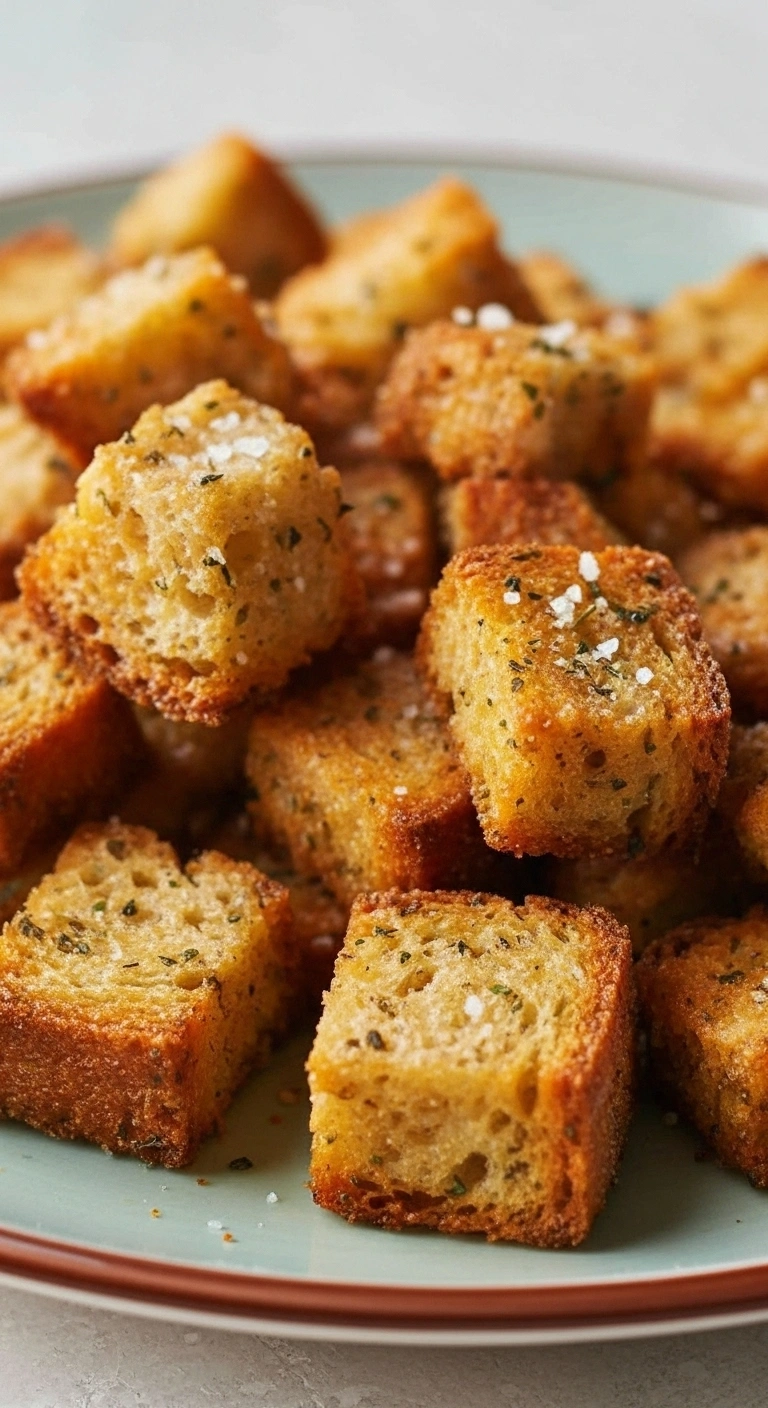 Recette Croûtons maison au Air fryer facile