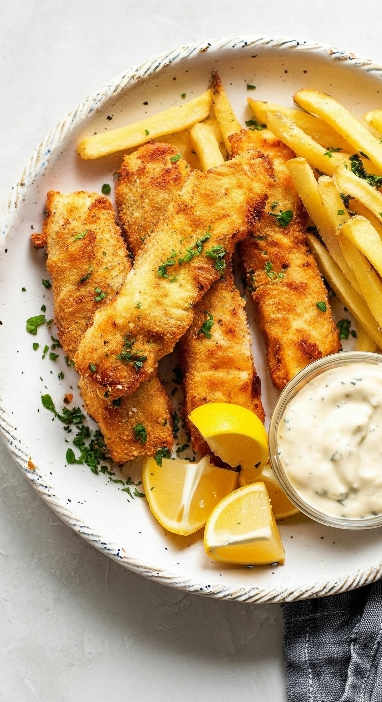 Recette de Fish and chips à l’airfryer rapide