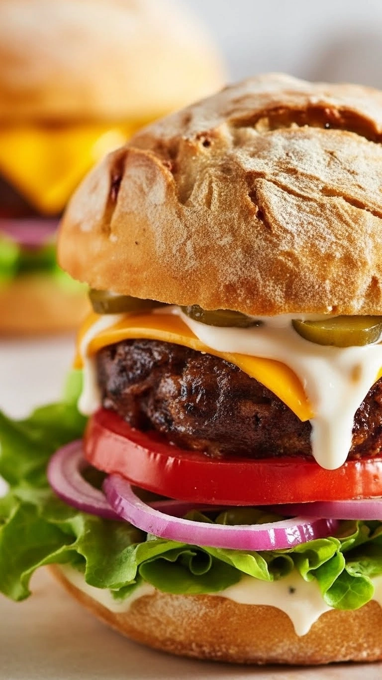 Hamburgers juteux à l’Air Fryer rapide et facile