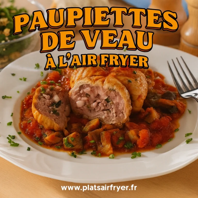 Paupiettes de veau à l’Air Fryer :  recette rapide
