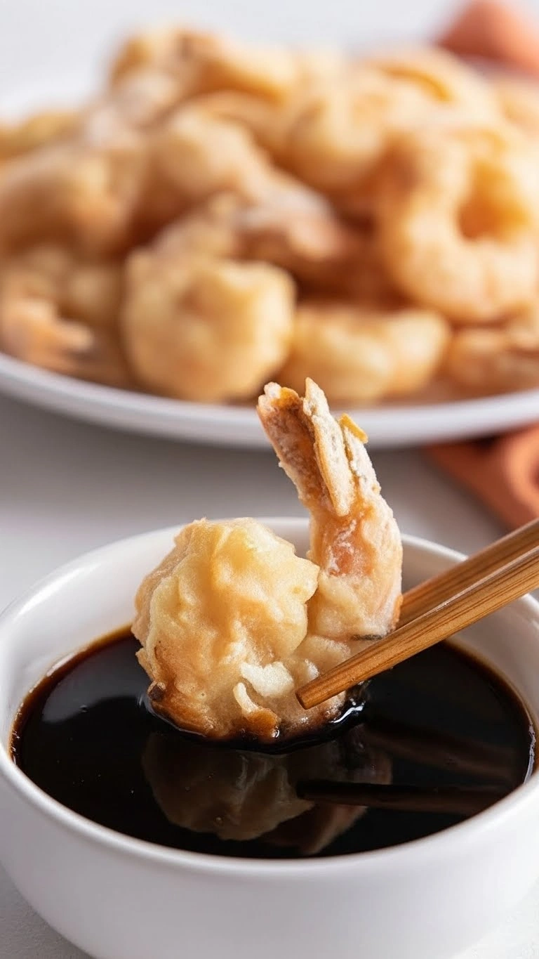 Crevettes Tempura à l’Air Fryer  Croustillante