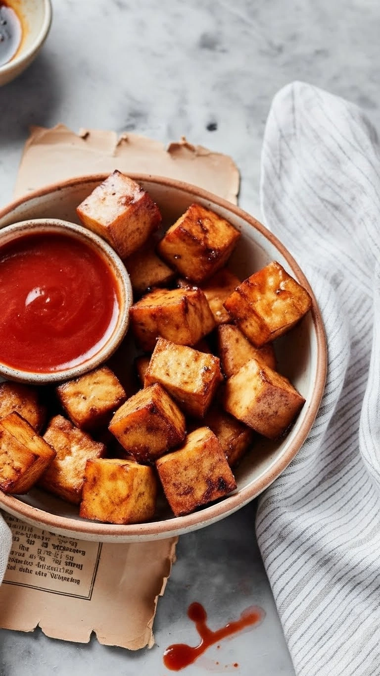 Recette de tofu croustillant à l’Air Fryer
