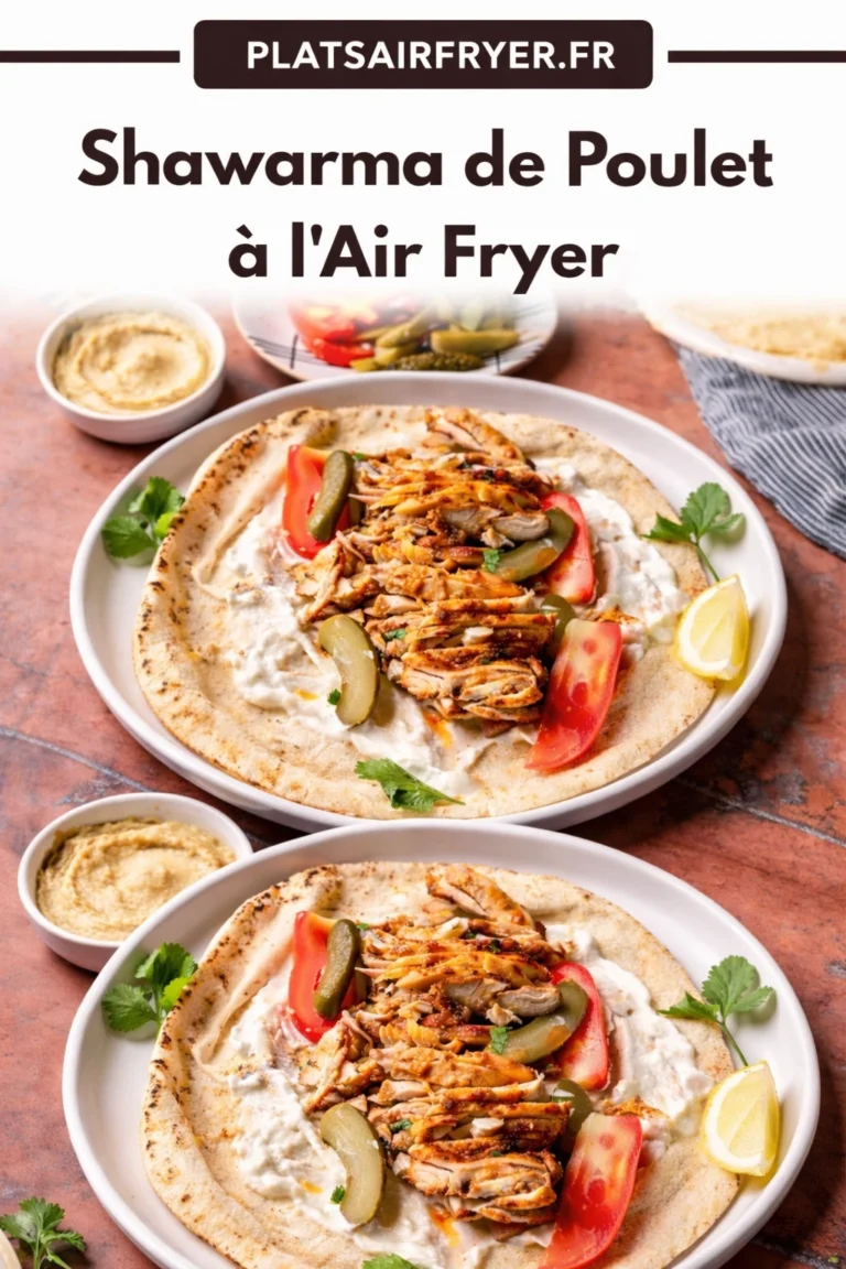 Shawarma de Poulet à l’Air Fryer Juteuse