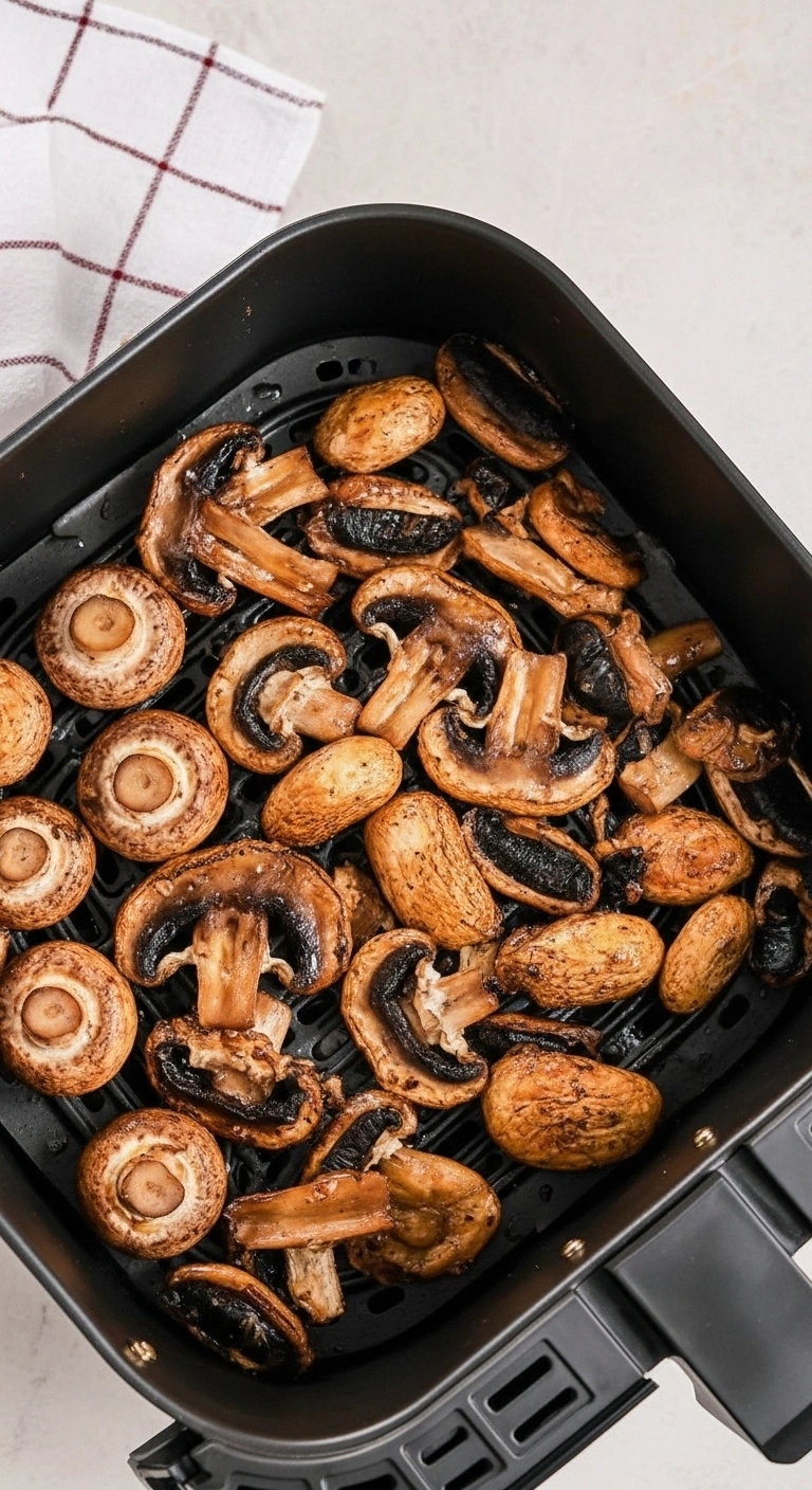 Champignons à l’Air Fryer Rapide (Prêts en 8 Minutes) 