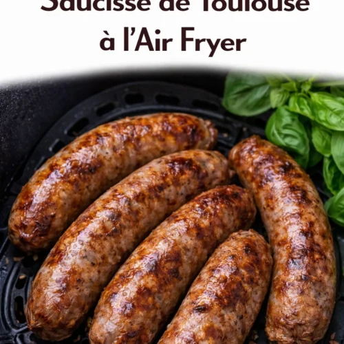 Saucisse de Toulouse à l'Air Fryer juteuse en 14 min Plats Air fryer — free download