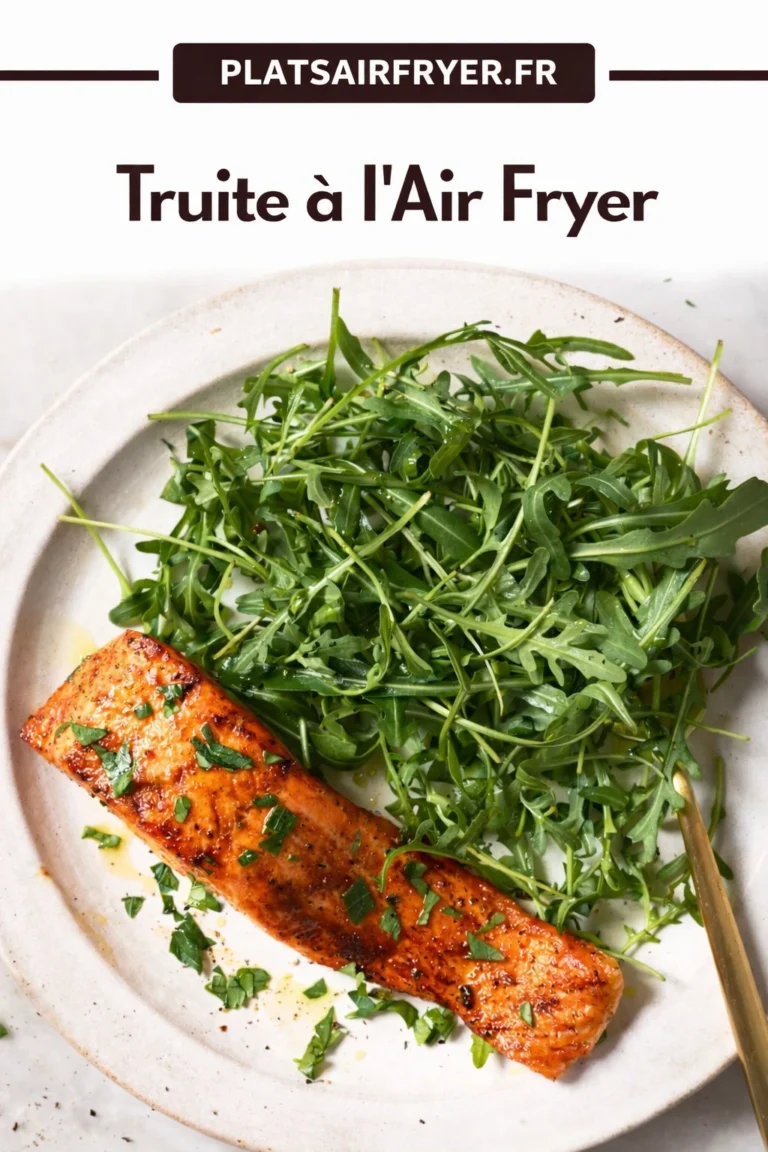 Truite à l’Air Fryer en 15 min filets croustillants