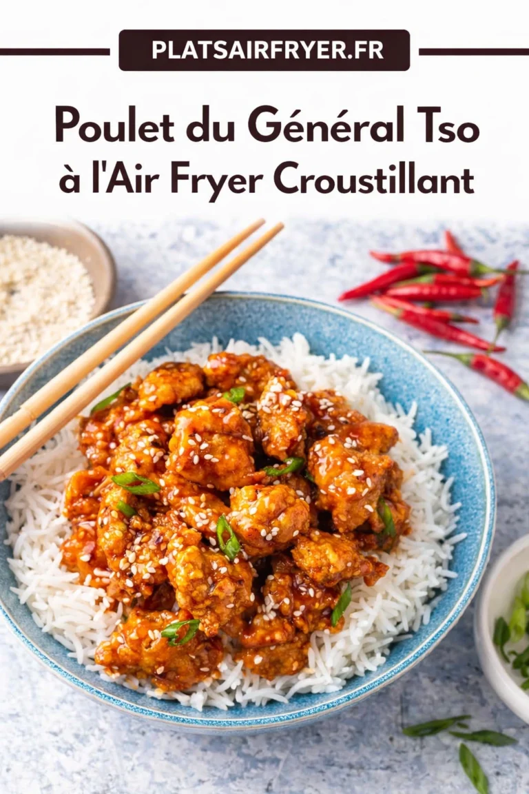 Poulet du Général Tso à l’Air Fryer Croustillant